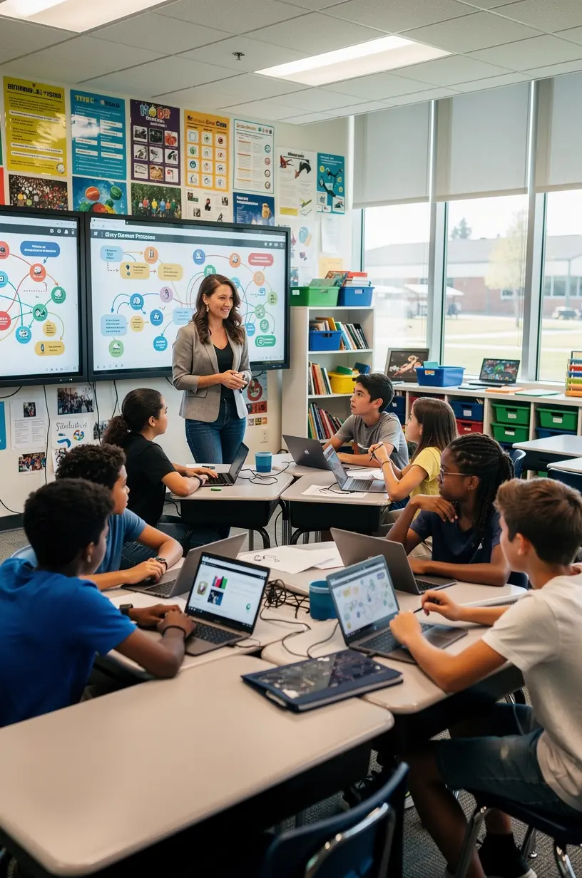 Collaborative problem-solving in group settings illustration.