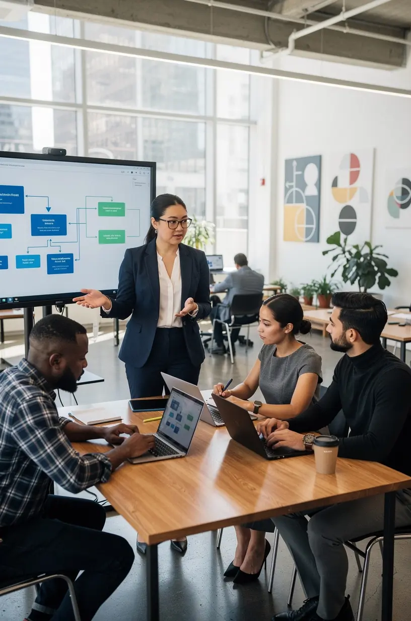 Professional team collaboration